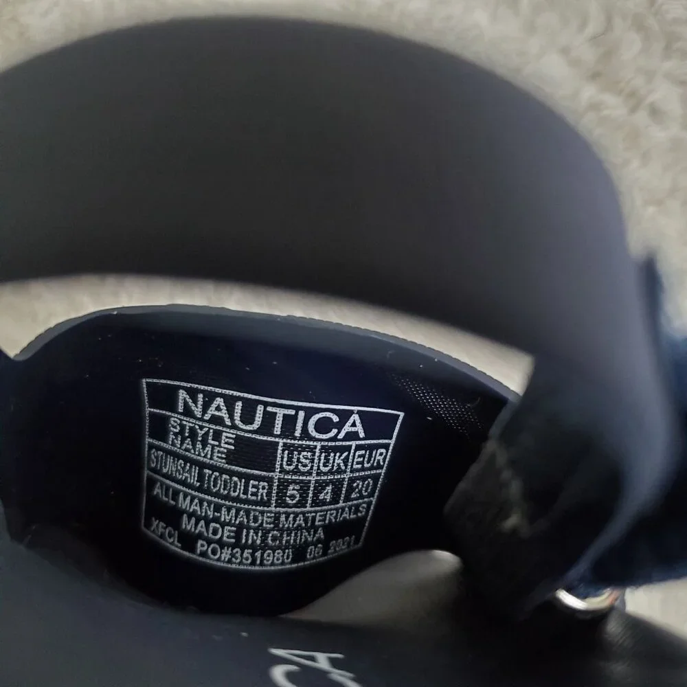 Nautica Toddler's boys sandals Size US 5 blue velcro closure nwot - Picture 3 of 10